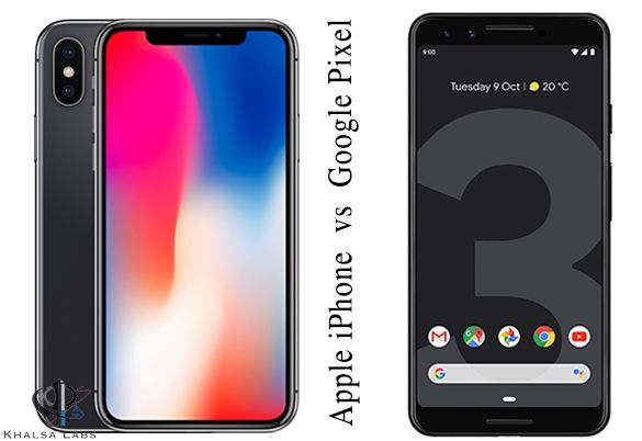 Battle Between Apple iPhone X and Google Pixel 3