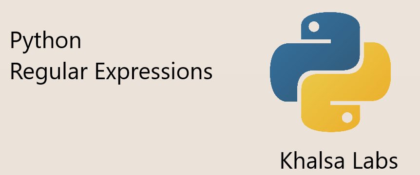 python regular expressions - khalsa labs