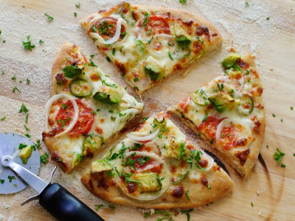 homemade veggie pizza khalsa labs
